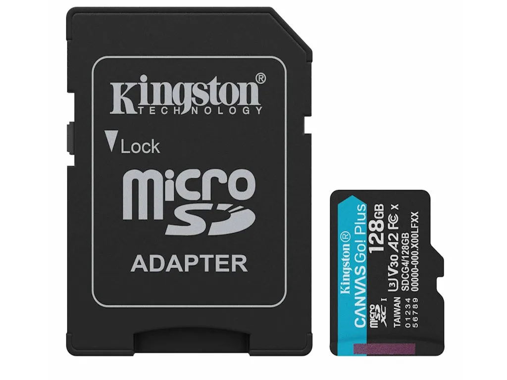 Kingston Memorije kartice SDCG4/128GB/Canvas Go! Plus/microSD/200/100MB/s/+adapter Slika 3